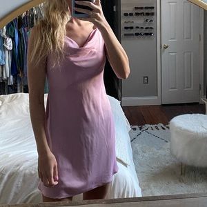 Urban Outfitters Satin Cowl Neck Slip Dress
